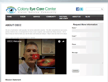 Tablet Screenshot of colonyeyecare.com